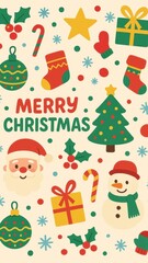 Festive holiday-themed mobile wallpaper