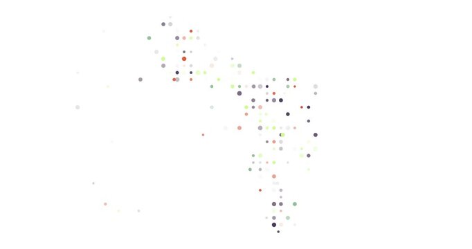 Technology Inspired Particle Composition of Bonaire Sint Eustatius and Saba Map