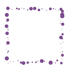 Violet bubbles frame