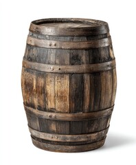Obraz premium Aged wooden barrel, full view (2)