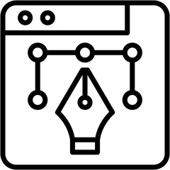 Vector icon Design, Browser, Education, Learn, Video Tutorial, Reading