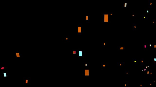 Happy New Year 2026 text animation with disintegration particle effects