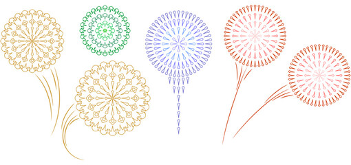 fireworks vector for new year celebration eps 1