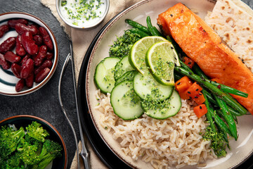 Healthy food. Healthy lunch bowl.