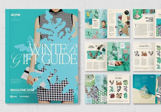 Winter Magazine & Catalog Template