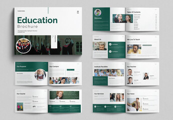 Education Brochure Template Landscape