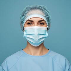 医療従事者 マスク着用 ポートレート