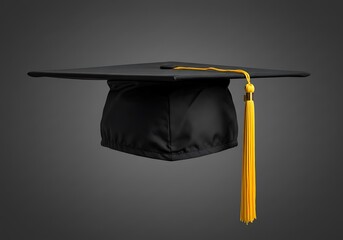 卒業式 帽子 黒 金色の房