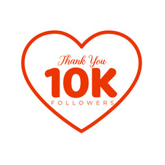 10K Followers Thank You Social Media Celebration Graphic