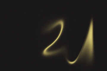Abstract Curves Number 21 Light Motion Gold Shape Number Background Pattern