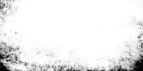 Grunge dust edge frame background, black and white speckle texture with rough noise border and retro distressed vignette.