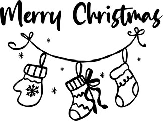 Merry Christmas vector featuring elegant festive lettering, perfect for christmas greeting cards, posters, and seasonal holiday designs.