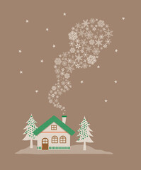 冬の背景イラスト