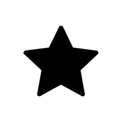 Obraz premium Black Star Icon