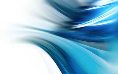 Flowing Blue and White Abstract Background Design for Visuals
