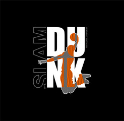 SLAM DUNK Basketball North League Championship design sport vector illustration