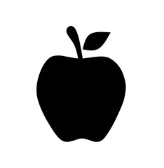 apple fruit icon on white background