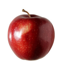 fresh tasty red apple isolated on white background