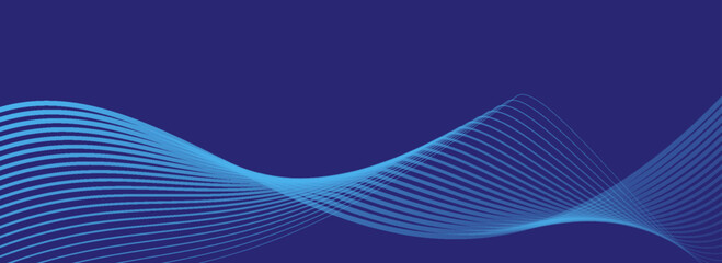 Modern background with waves for banner. Medium banner size. Vector background with lines. Element for abstract Vector ilustration