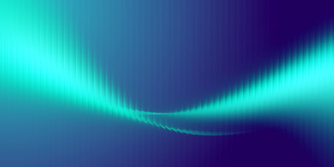 Fototapeta premium vibrant abstract blue and cyan background with flowing ribbed glass texture and curved wave light design for modern digital visuals and creative layouts