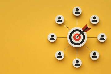 marketing segmentation and customer network around a central target for campaigns