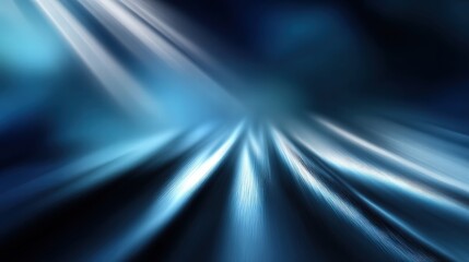 Fototapeta premium Futuristic Blue Light Waves for Technology Concept