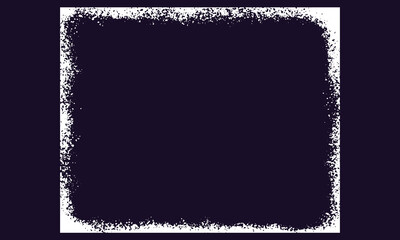 Dark grunge textured frame with rough edges and a distressed vintage border effect