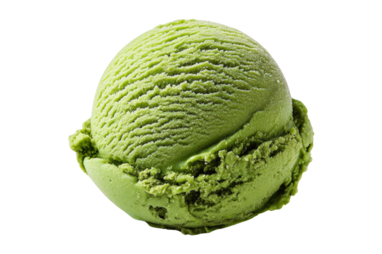 Savoring matcha green tea ice cream dessert shop gourmet treats indoor close-up