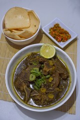 Sop Buntut Traditional Indonesian Oxtail Soup for Culinary and Food Photography
