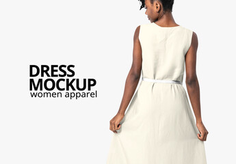 Elegant Dress Mockup Design PSD
