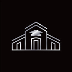 Luxury Education Building Logo Design Inspiration