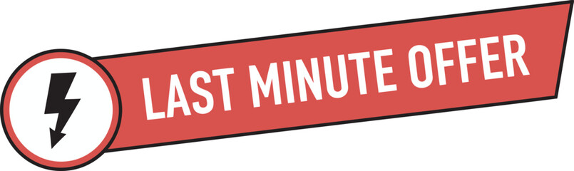 Limited Time Offer Lightning Bolt Urgent Purchase Special Deal