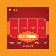 Today’s Special Food Menu Poster and Restaurant Flyer Banner Design Template, Today's Special Food Menu Poster and Restaurant Flyer Banner Design Template