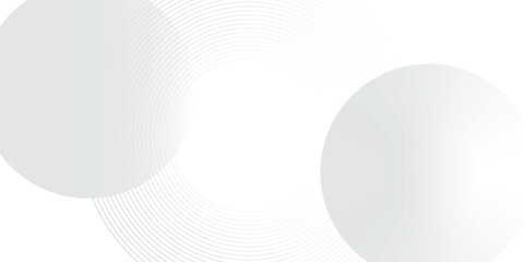 Fototapeta premium White geometric abstract background overlap layer on bright space with lines art