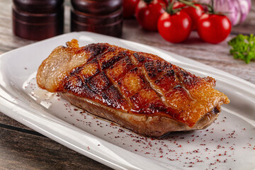 Roasted duck breast fillet meat