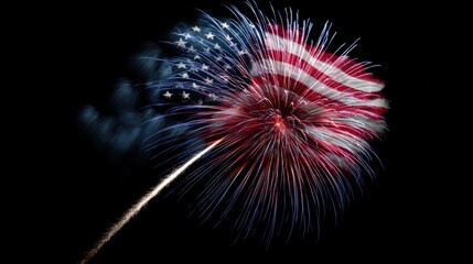 Vibrant Fireworks Display Celebrating Independence