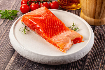 Gourmet salmon red fish fillet