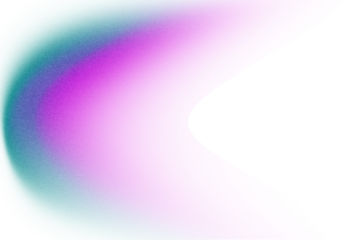 Abstract Gradient Curve with Magenta and Teal Hues and Transparent Overlay Light Leak White Rectangle graphic design