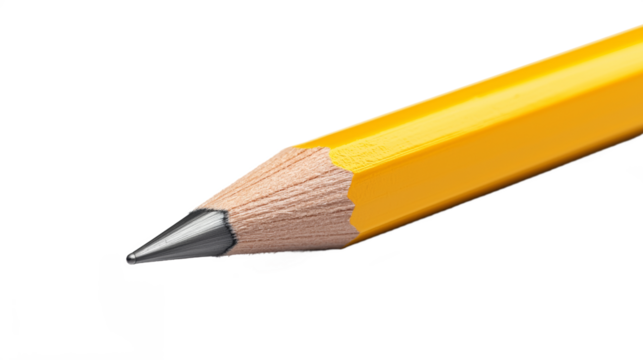 yellow pencil close-up  - Powered by Adobe