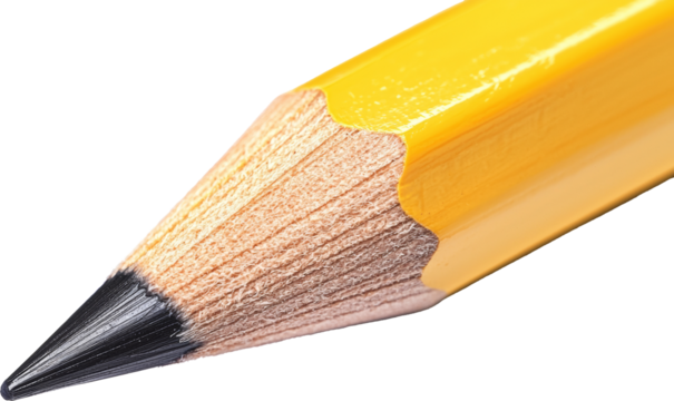 yellow pencil close-up