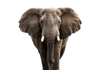 African elephant isolated on transparent background
