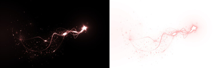 Png Golden Star Burst Swirl Overlay PNG on transparent background