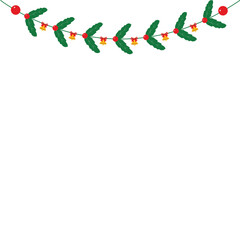 Winter Garland with Christmas Decoration