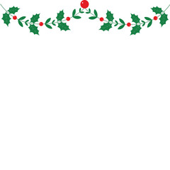 Winter Garland with Christmas Decoration