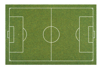 layout empty board artificial grass model surface.soccer sport green lawn. football field floor with line isolated on transparent background or png file.