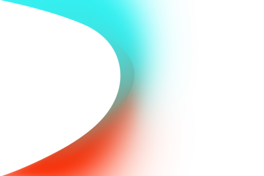 Abstract Composition with Cyan, Red, Transparent Overlay Light Leak White Square, and Black Vertical Bar gradient