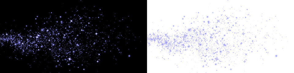 Fototapeta premium Png Purple Glitter Stardust Overlay PNG on transparent background