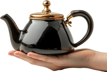 hand holding a kettle 