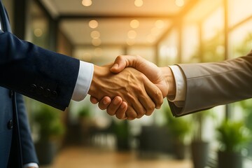Professional Business Deal – Close-Up Handshake
