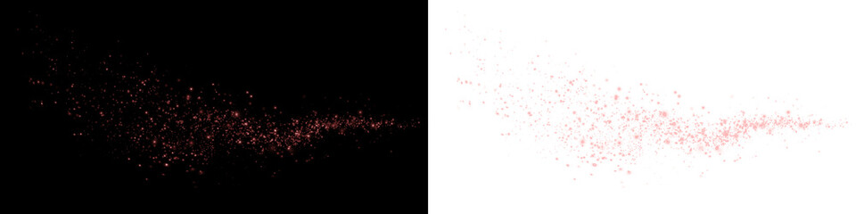 Png Pink Glitter Particle Trail Overlay PNG on transparent background